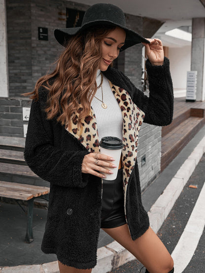Leopard Print Lambswool Jackets