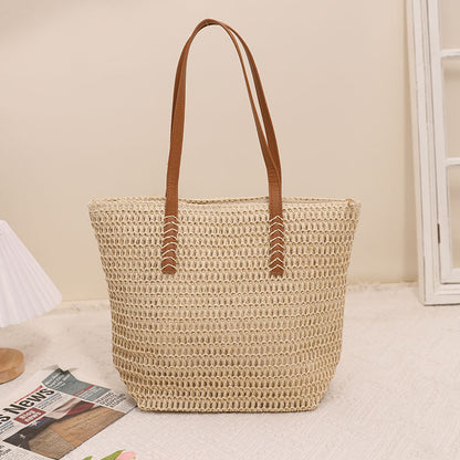 100% Natural Fibers Handbag Woven Rattan