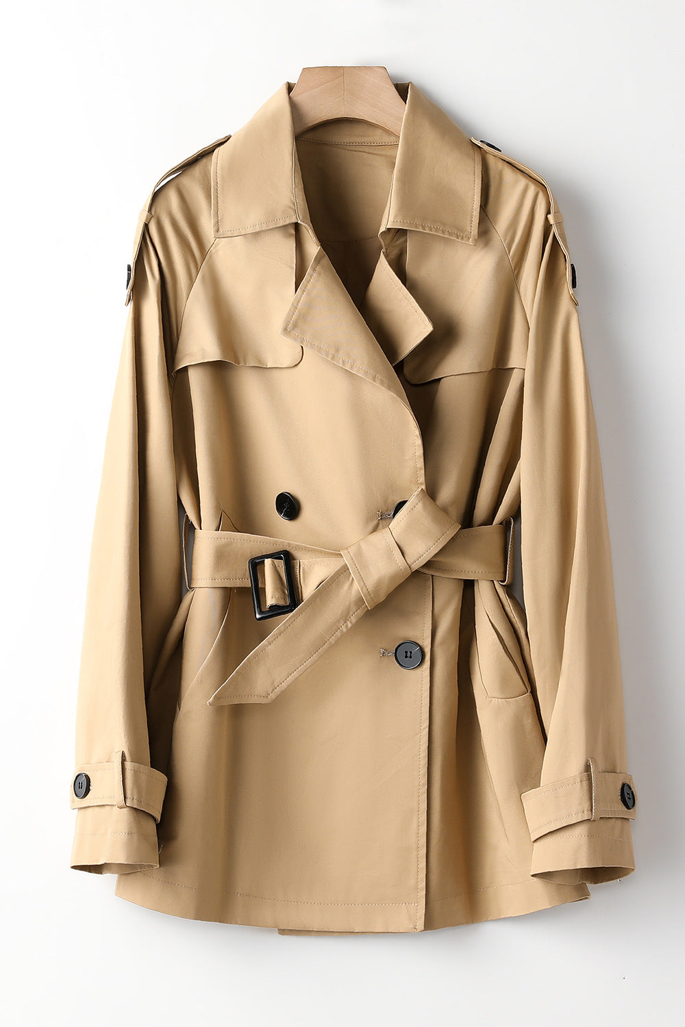 Lace-up Slimming Trench Coat