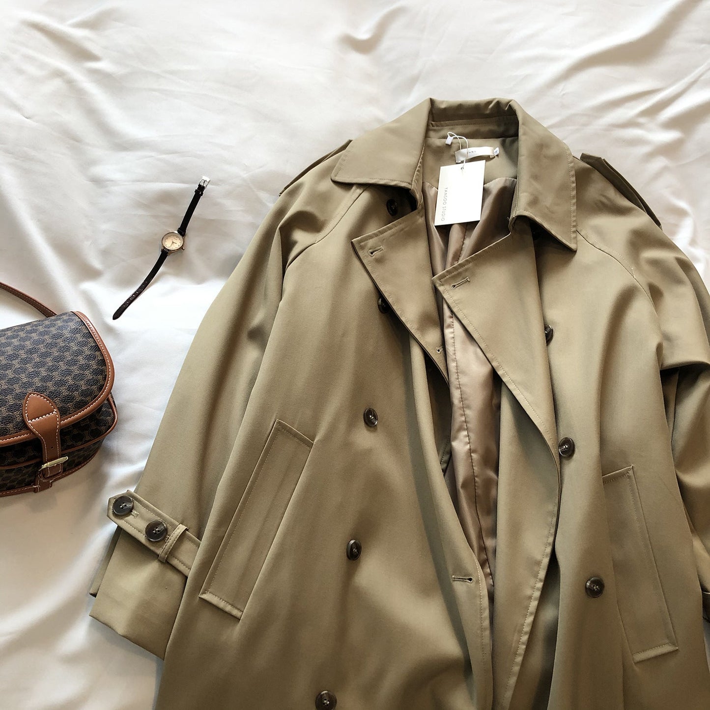 Elegant Loose-Fit Trench Coat