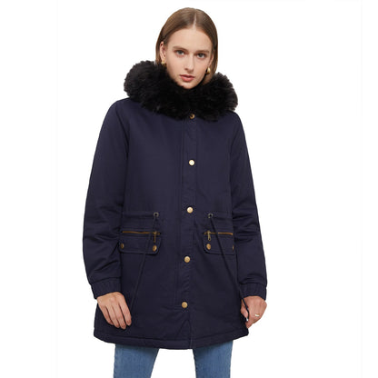 Fleece Lined Hooded Parka Jacket