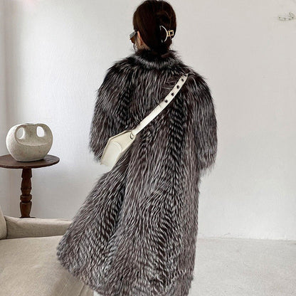 Faux Fur Long Cut Long Coat