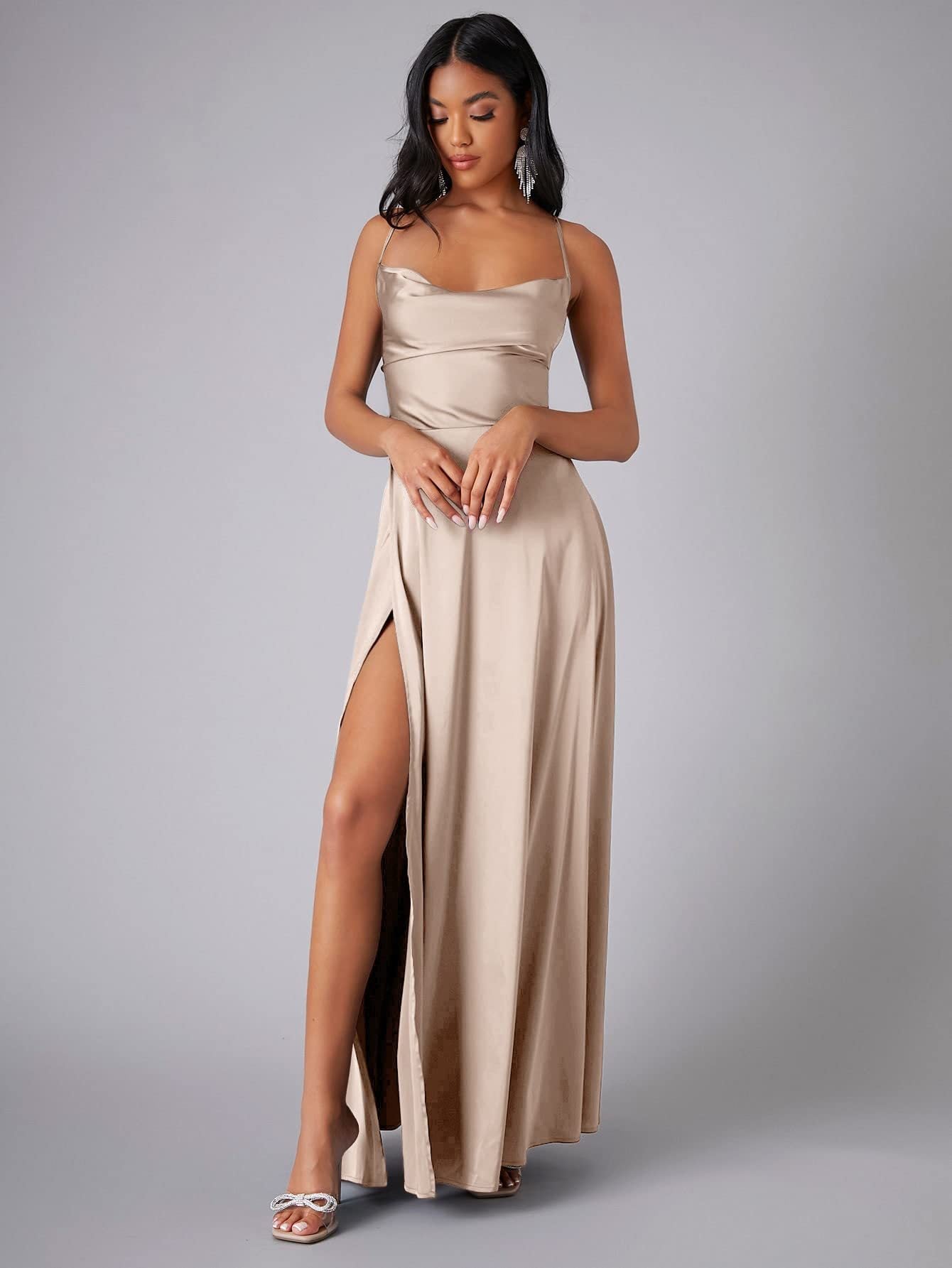 Solid Sexy Special Occasion Dress