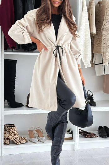 Hooded Long Sleeve Coat