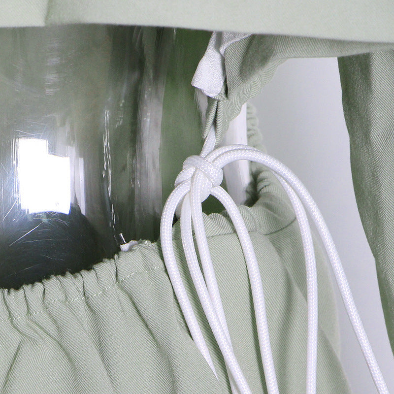 Matcha Green Slim Trench Coat Blazer