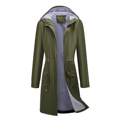 Waterproof Hooded Long Coat
