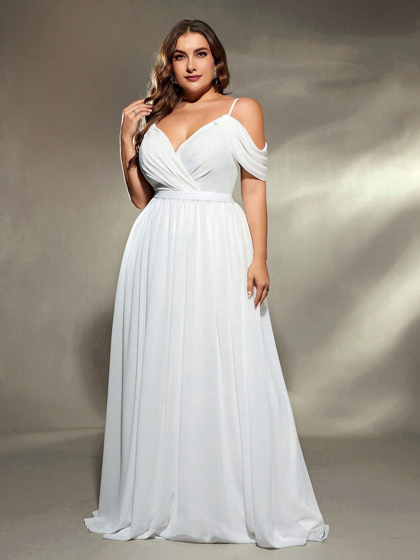 Evening Dress White Off Shoulder Dress Bridesmaid Evening Dress