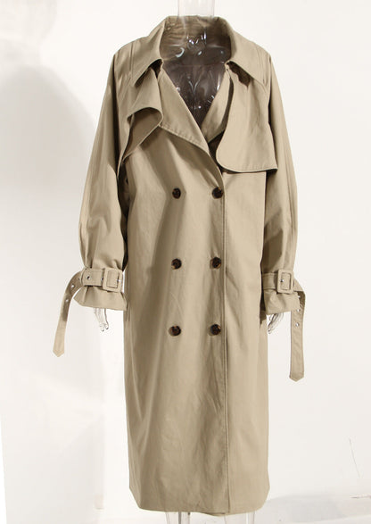 Khaki Cotton Trench Coat