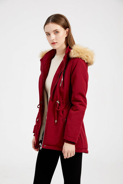 Lambskin Fleece Padded Loose Parkas