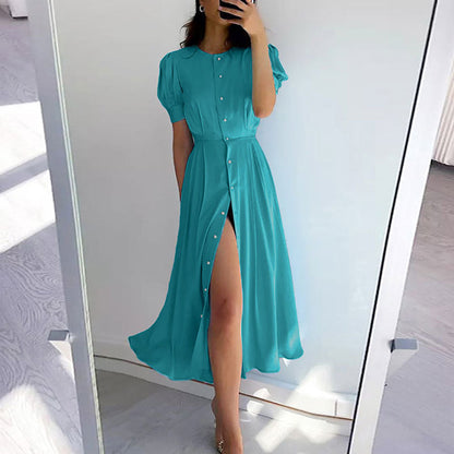 Solid Color Maxi Dress