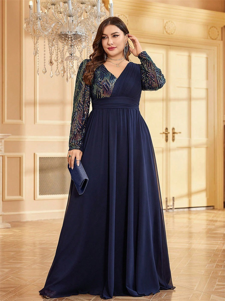 Long Sleeved Evening Dress Special Occasion Dress