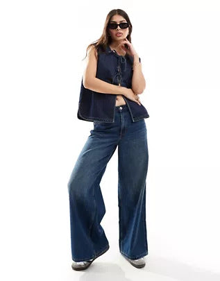 Rope Sleeveless Denim