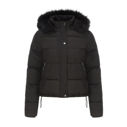 Long Sleeves Cotton Padded Hooded Jacket
