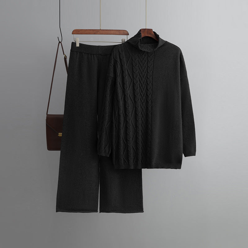 Comfortable Two-Piece Sweater Set