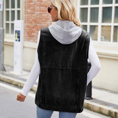 Summer Denim Sleeveless Vest