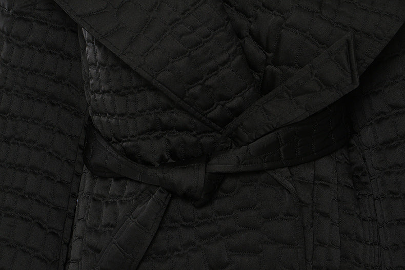 Quilted Cotton Cloak Coat
