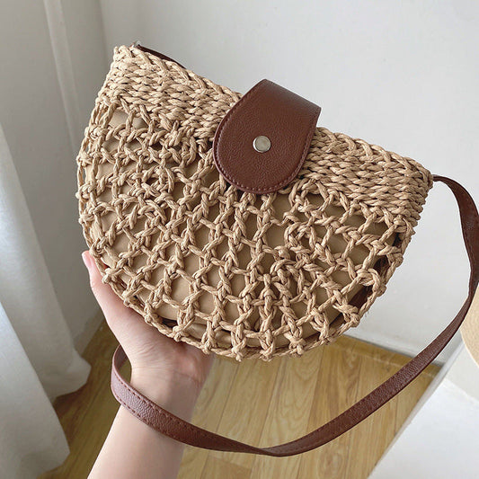 Natural Vegan Straw Bag Shoulder Crossbody