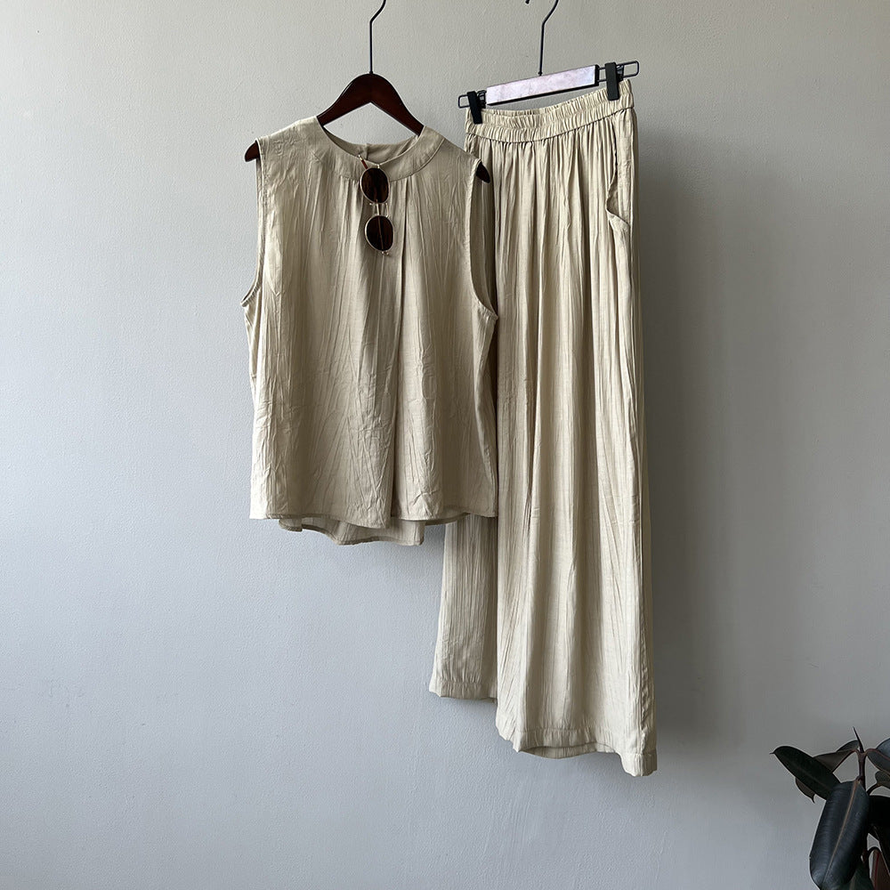 Stylish Sleeveless Vest & Pant Set