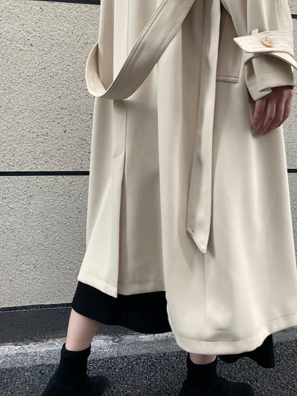 Draping Loose Trench Coat