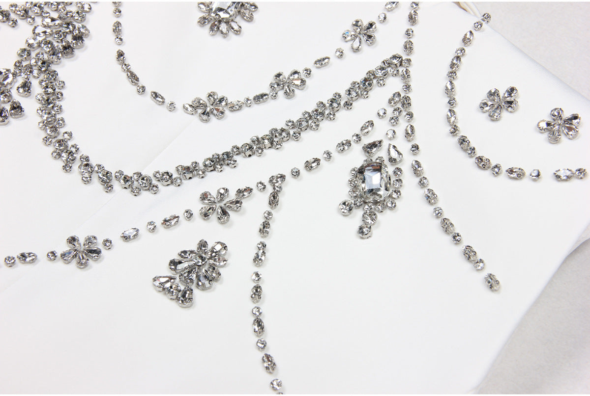 Rhinestone Sleeveless Business Vest