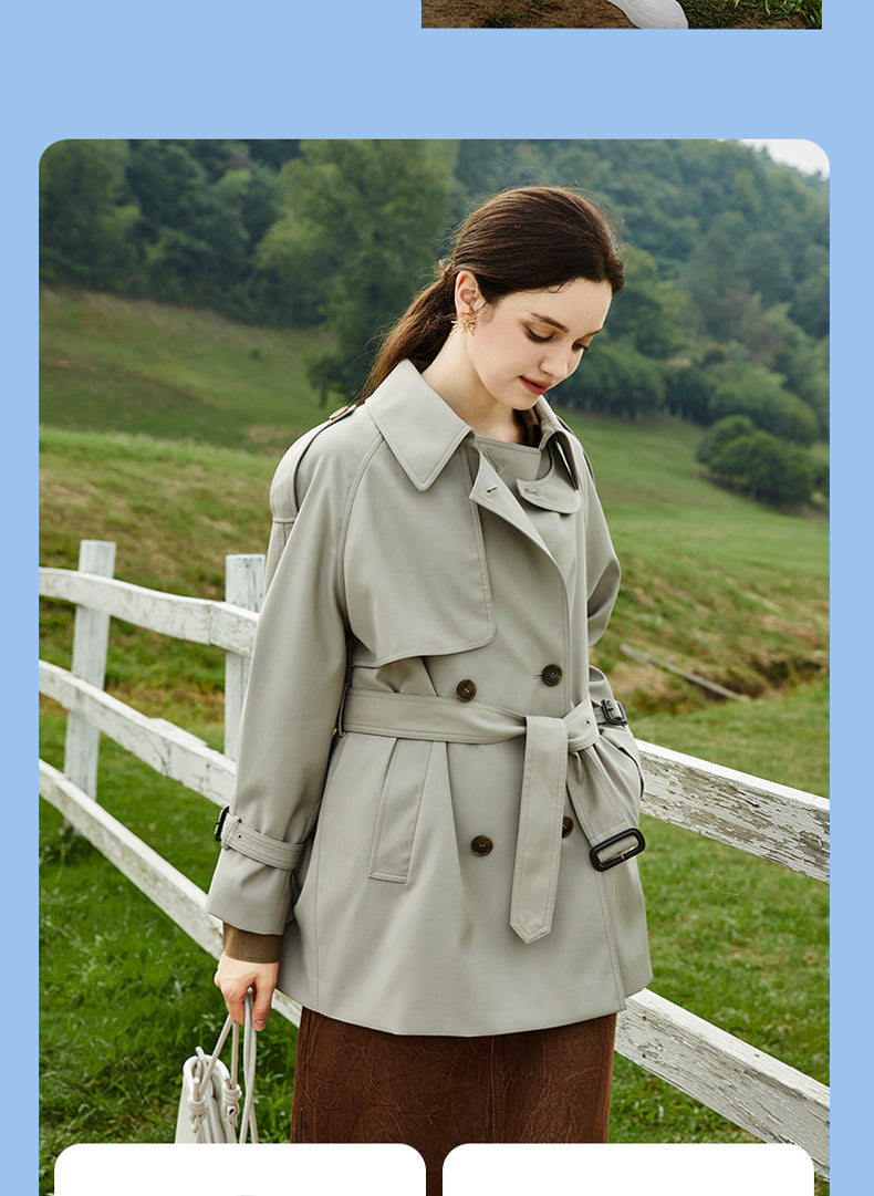 Elegant Mid-Length Trench Coat