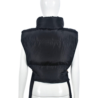Cotton Padded Zipper Vest Coat