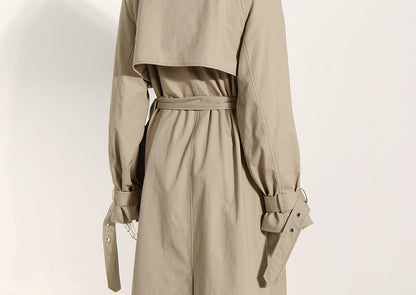 Khaki Cotton Trench Coat