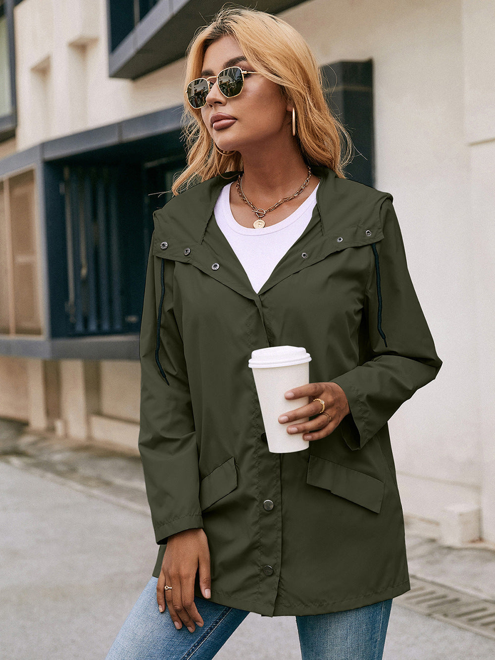 Waterproof Hooded Raincoat