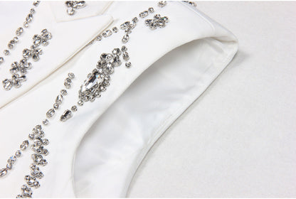 Rhinestone Sleeveless Business Vest