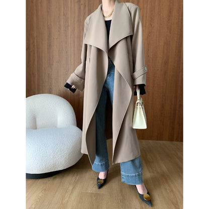 Trench Coat Long Autumn Winter