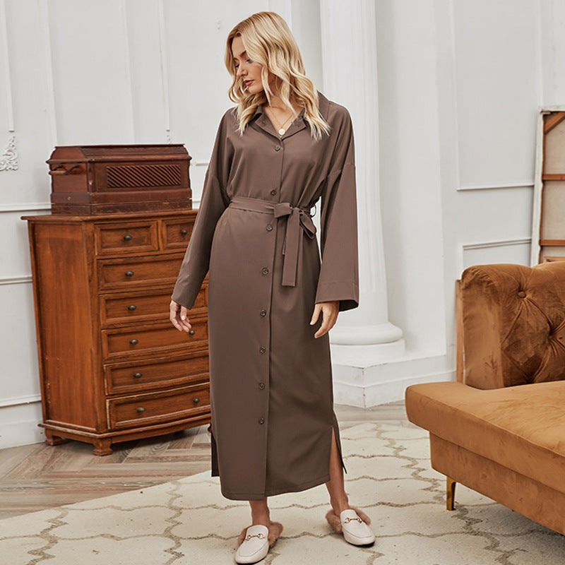 Solid Color Long Coat