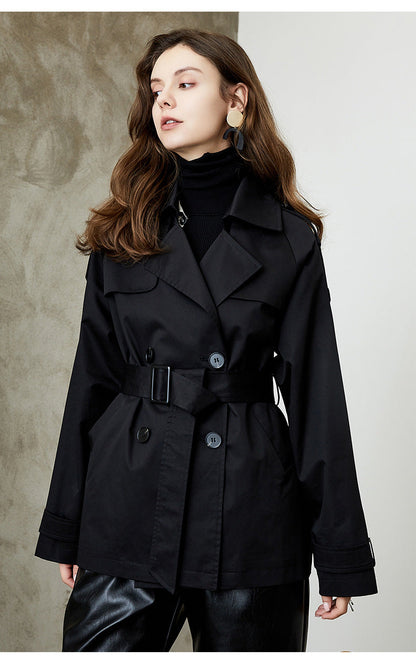 Lace-up Slimming Trench Coat