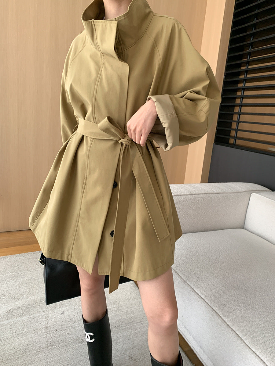 Graceful Draping Long Coat