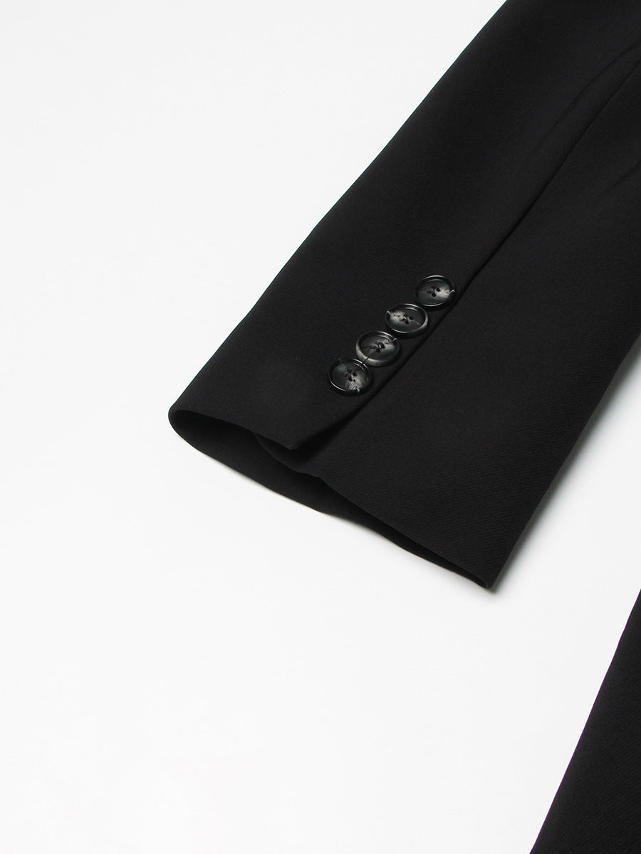 Solid Color Slimming Long Coat