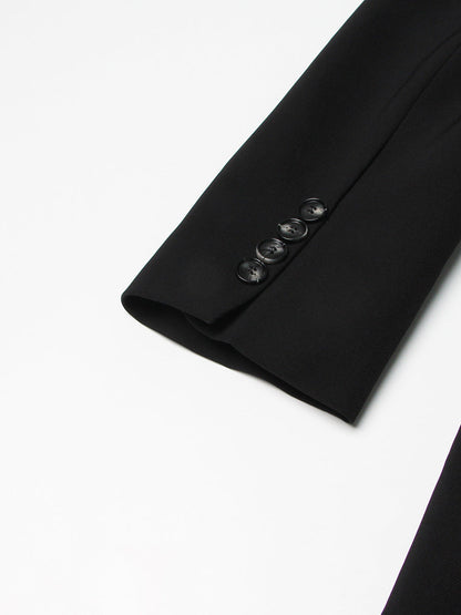 Solid Color Slimming Long Coat