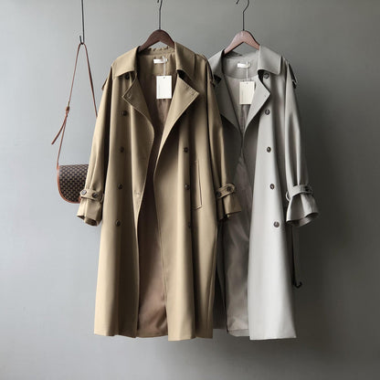 Elegant Loose-Fit Trench Coat