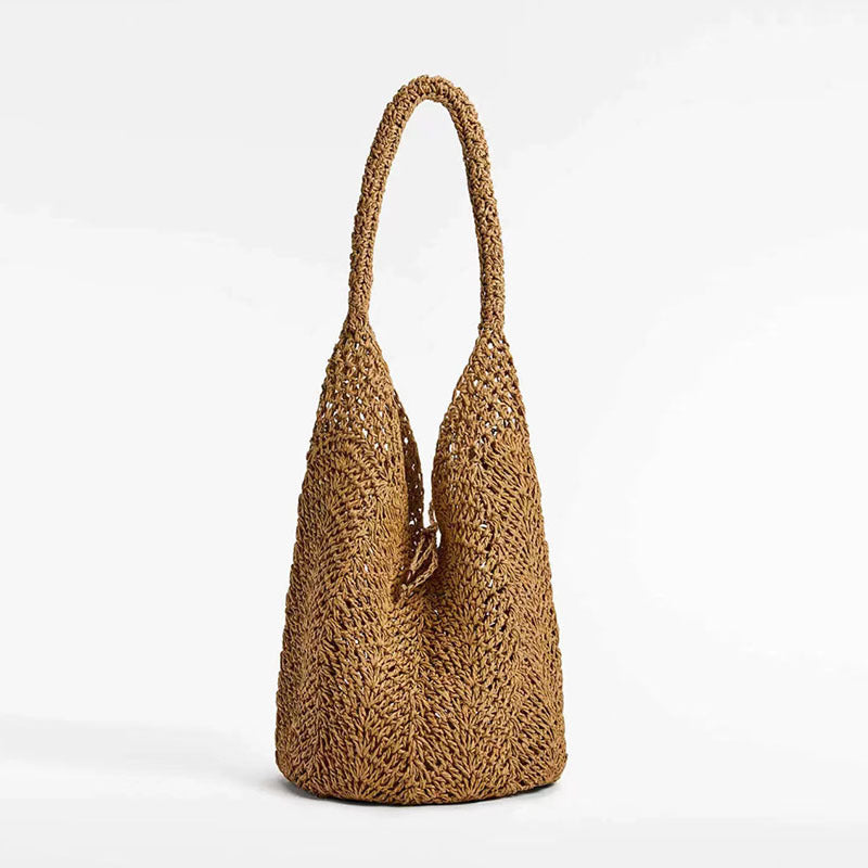 Shoulder Straw Bag Rattan Natural Fibers