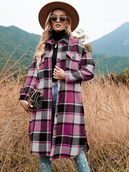 Plaid Long Coat
