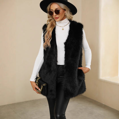 Faux Fur Plush Vest