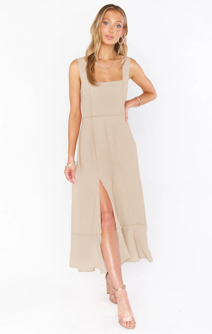 Elle A Line Split Dress