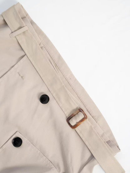 Belt Short Trench Short Jacket
