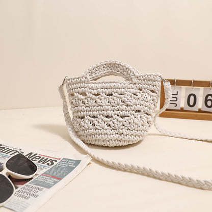 Crossbody Rope Cotton Thread Woven Bag Crochet