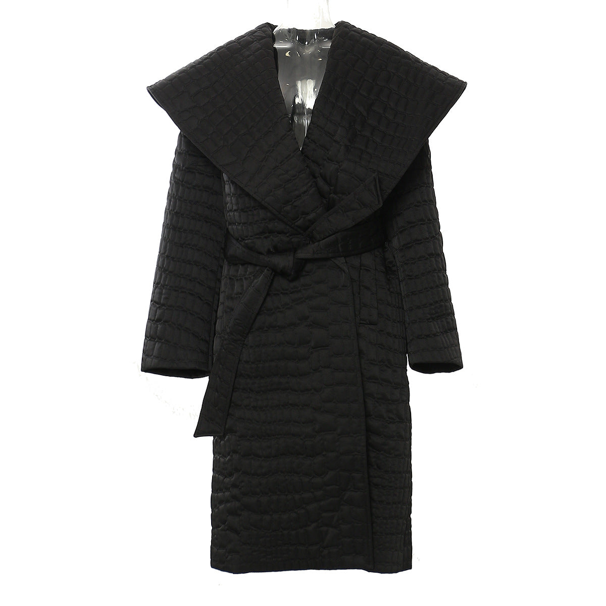 Quilted Cotton Cloak Coat