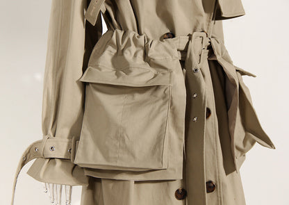 Khaki Cotton Trench Coat