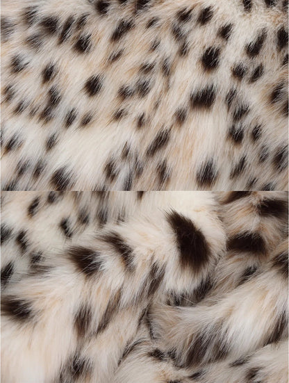 Faux Fur Tigercat Loose Trench Coat