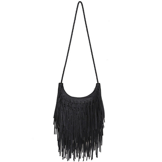 Tassel Bag Soft Leather Handmade Shoulder Messenger Bag