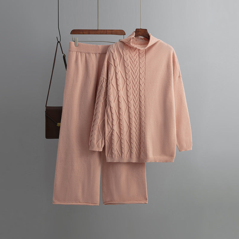 Comfortable Two-Piece Sweater Set