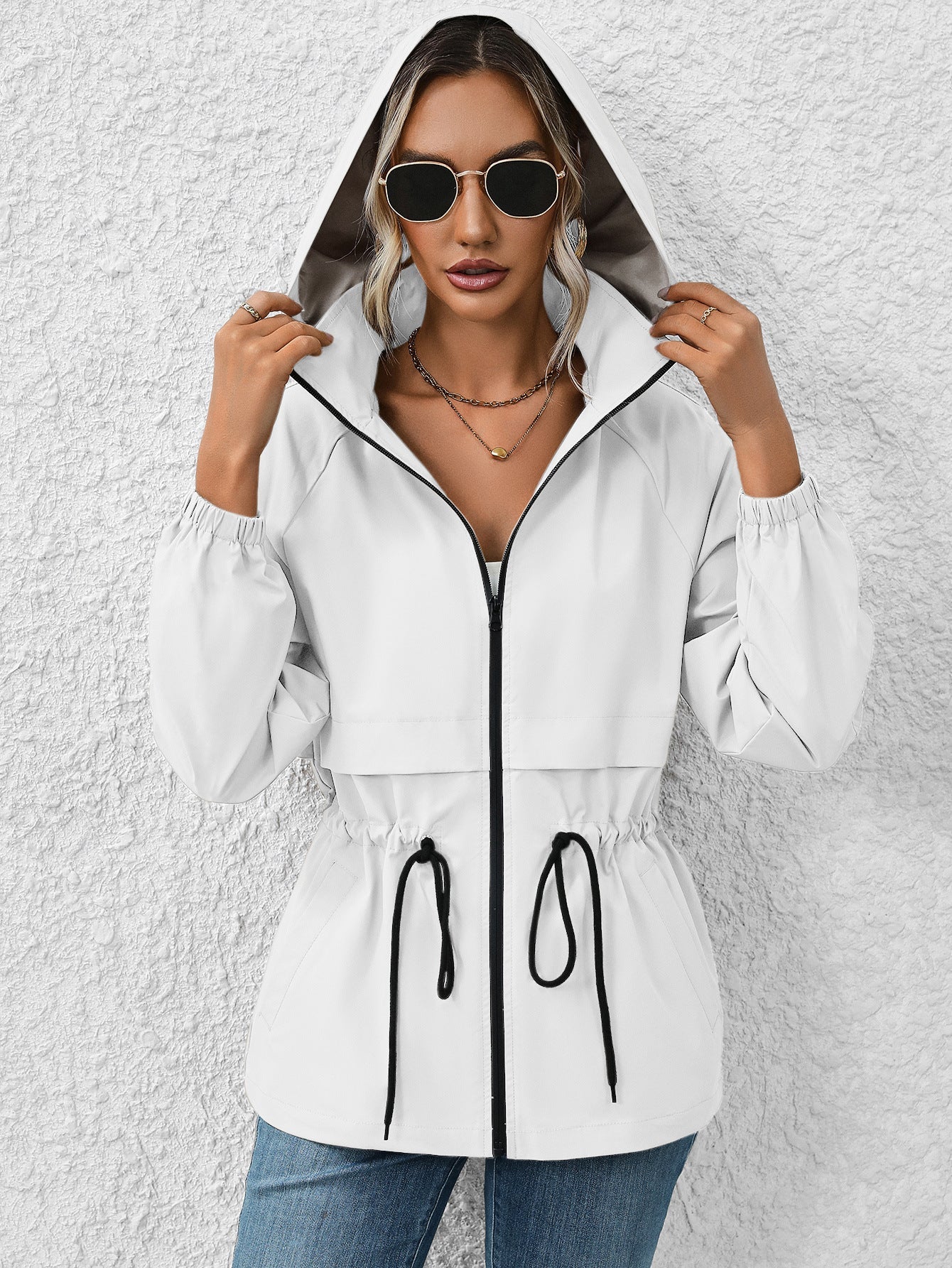 Waterproof Hooded Raincoat Jacket