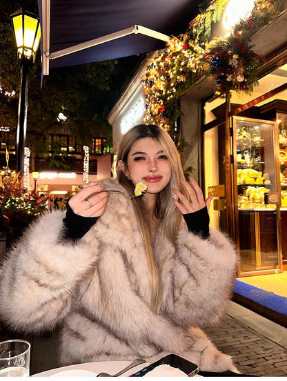 Faux Fur Mid-Length Jackets