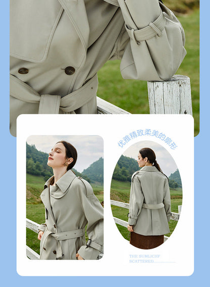 Elegant Mid-Length Trench Coat